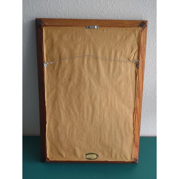 Vintage 1995 Completed Cross Stitch Native American Southwest Frame Wall Hanging - Picture 5 of 16